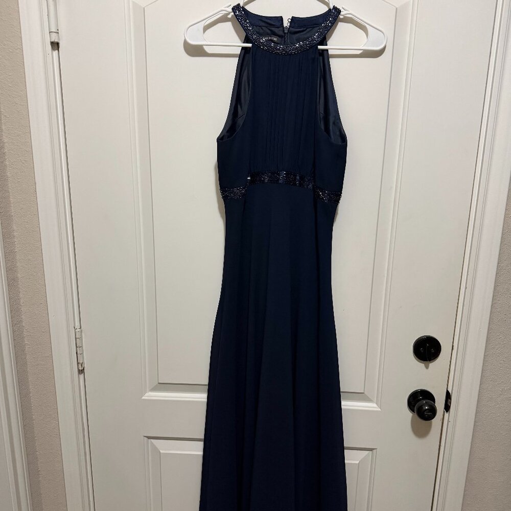 Dress - Jones Wear Dress Navy Blue Formal Evening Beaded Size 6
